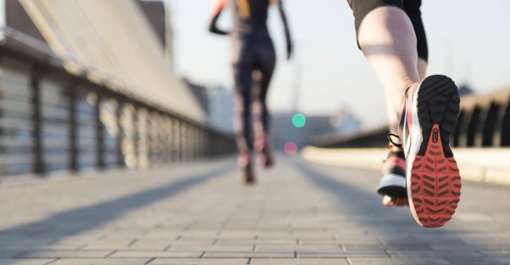 running feet
